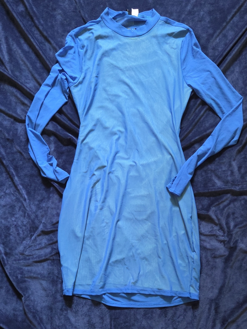 Divided Blue Long Sleeve Bodycon Dress